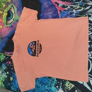 Orange Patagonia tshirt